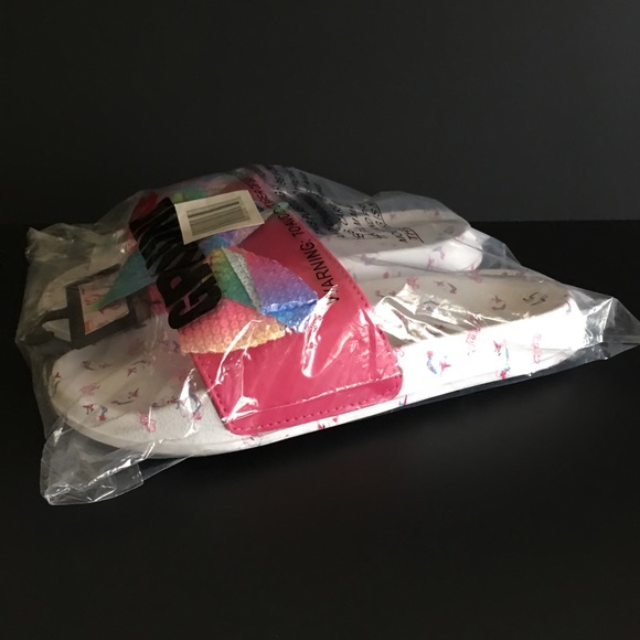 JoJo Siwa Glitter Bow Pink-Multicolor Slide Sandals Girls Kids - Picture 7 of 12